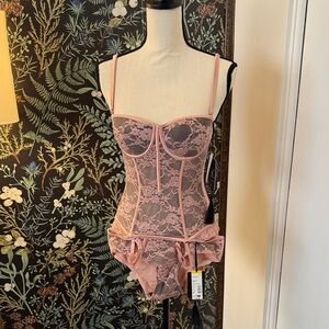 Kardashian Kollection Pink Lace Bustier
